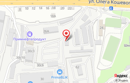 Автостоянка во Владивостоке на карте