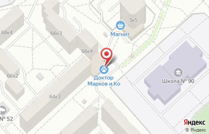 Ветеринарная клиника доктора Маркова на Ленинградском проспекте на карте