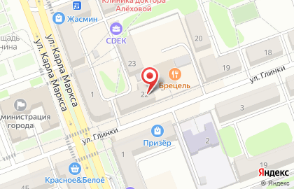 Next на улице Глинки на карте