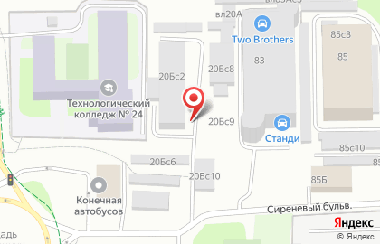 Торговая компания Архитектор Групп на 16-й Парковой улице на карте