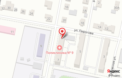 Банкомат Балтийский Банк, Уральский филиал на улице Пирогова на карте