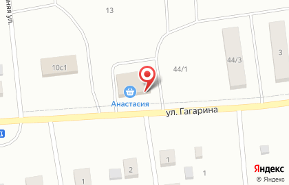 Продуктовый магазин Анастасия на улице Гагарина на карте