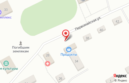 Продуктовый магазин в Тюмени на карте