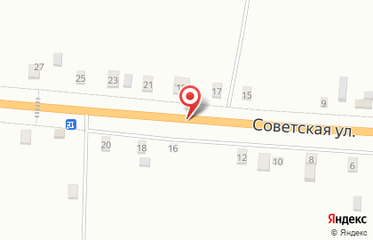 Продуктовый магазин, ИП Сосновцев А.П. на Советской улице на карте
