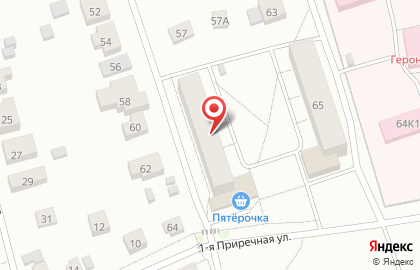 Сеть супермаркетов Пятерочка в Дзержинском районе на карте