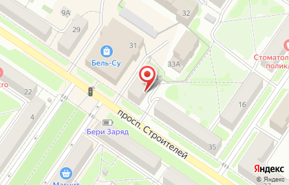 Мотив на проспекте Строителей на карте