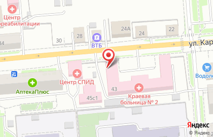 Красноярская краевая больница №2 на карте