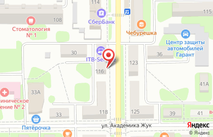 Магазин деревенского мяса на улице Ленина на карте