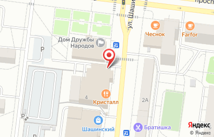 Киоск по продаже хлеба по продаже хлеба на улице Шашина на карте