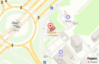 Ресторан быстрого обслуживания Макдоналдс на проспекте Кирова, 391б на карте