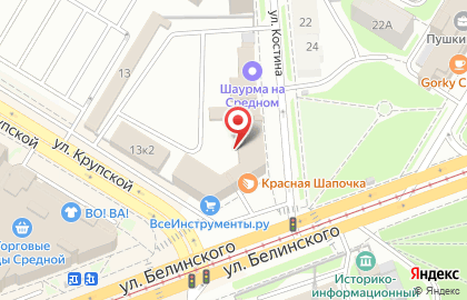 Пряжа на Московской на карте