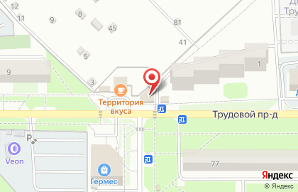 Магазин разливного пива ЛЕЩ в Трудовом проезде на карте