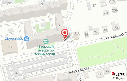 Магазин у дома Бристоль на улице Виноградова на карте