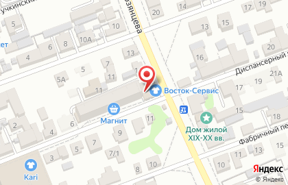 Ремонтная мастерская ОренбургВостокСнаб в Ленинском районе на карте