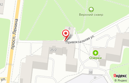 Магазин алкогольной продукции на Привокзальной улице на карте