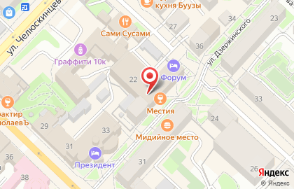 Швейная фабрика Профиль на улице Володарского на карте