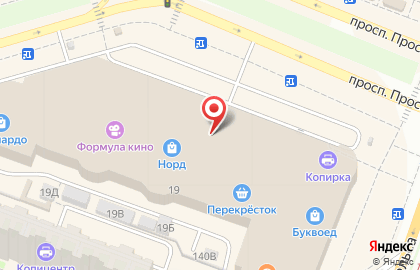 Продовольственный магазин на проспекте Просвещения, 19 лит А на карте