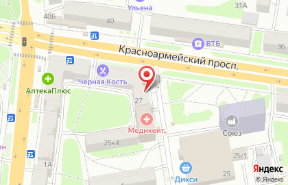 Земельное кадастровое предприятие на Красноармейском проспекте на карте