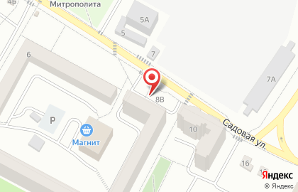 Магазин хозяйственных товаров на Садовой улице на карте