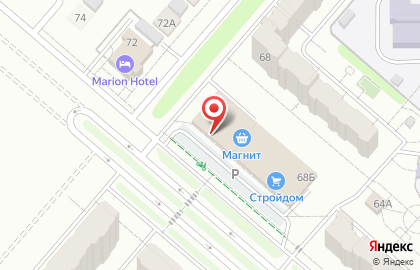 Гастроном на проспекте Строителей на карте