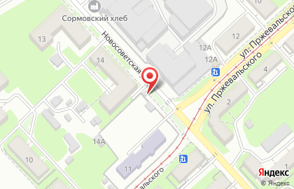 Ремонтная мастерская на Новосоветской улице на карте