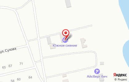 Южное сияние на карте