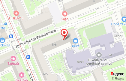 ОДС на метро Тимирязевская на карте