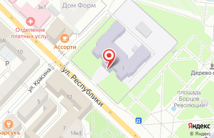 Государственный аграрный университет Северного Зауралья на улице Республики на карте