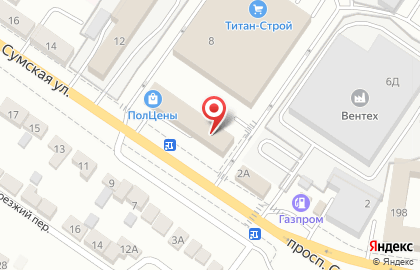 Кухни Беларуси на Сумской улице на карте