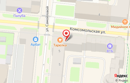 Столовая Тарелка на улице Самойловой на карте