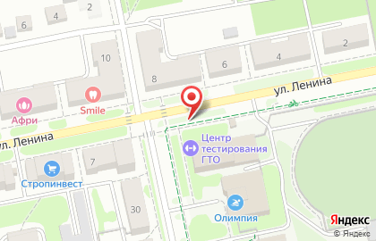 Магазин автозапчастей АвтоАрсенал на улице Ленина на карте