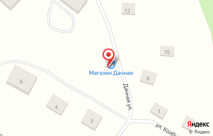 Продуктовый магазин Дачный на Дачной улице на карте