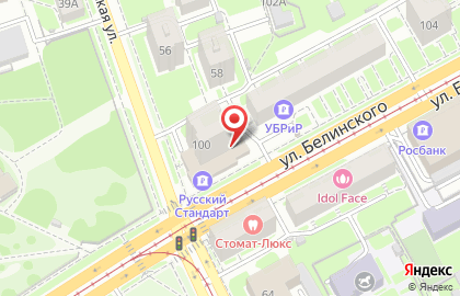 Банкомат Лето Банк на улице Белинского на карте
