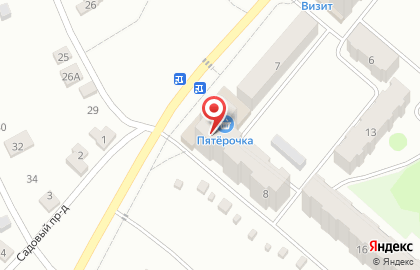 Супермаркет Пятёрочка на Южной улице на карте
