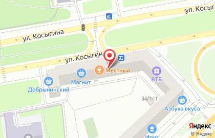 Киоск фастфудной продукции на Площади Гагарина на карте