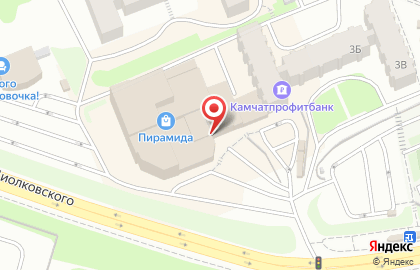 Торгово-развлекательный центр Пирамида в Петропавловске-Камчатском на карте