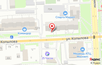 КГСН в Октябрьском районе на карте