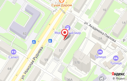 Банкомат СберБанк на улице Николая Руднева на карте