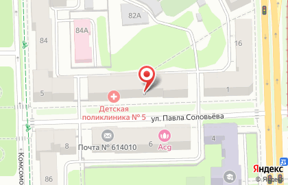 Детская клиническая больница им. П.И. Пичугина в Свердловском районе на карте
