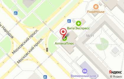 Дискаунтер Пятёрочка на Московском проспекте на карте