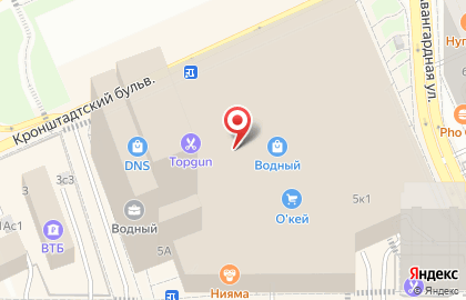 Салон связи МТС на метро Водный стадион на карте