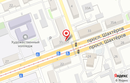 Магазин разливного пива на проспекте Шахтёров на карте