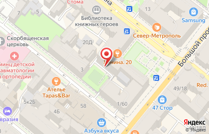 Детский сад №36 в Петроградском районе на карте