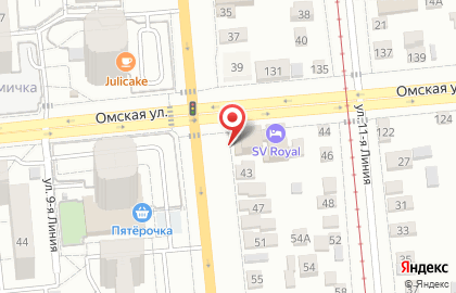 Шиномонтажная мастерская в Центральном районе на карте