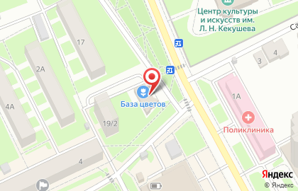 Магазин Городская База Цветов на улице Дзержинского, 21а в Ивантеевке на карте