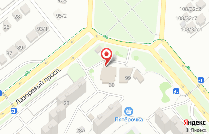 Супермаркет Пятёрочка в Ростове-на-Дону на карте