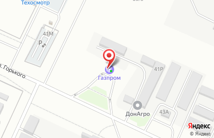 СТО Газпром на улице Горького на карте