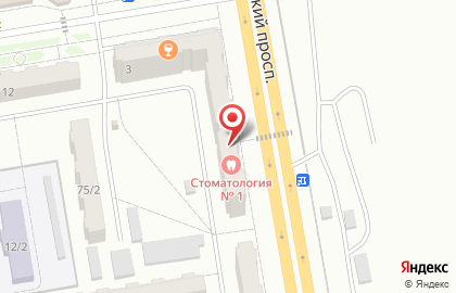Стоматологическая поликлиника №1 в Ленинск-Кузнецком на карте