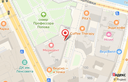 Фирменный магазин кондитерских изделий Невские Берега на метро Петроградская на карте