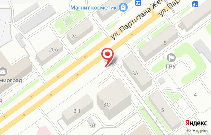 Киоск по ремонту обуви, Советский район на улице Партизана Железняка на карте